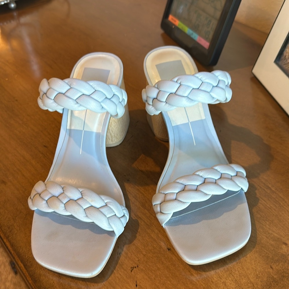 Dolce Vita baby blue braided sandal